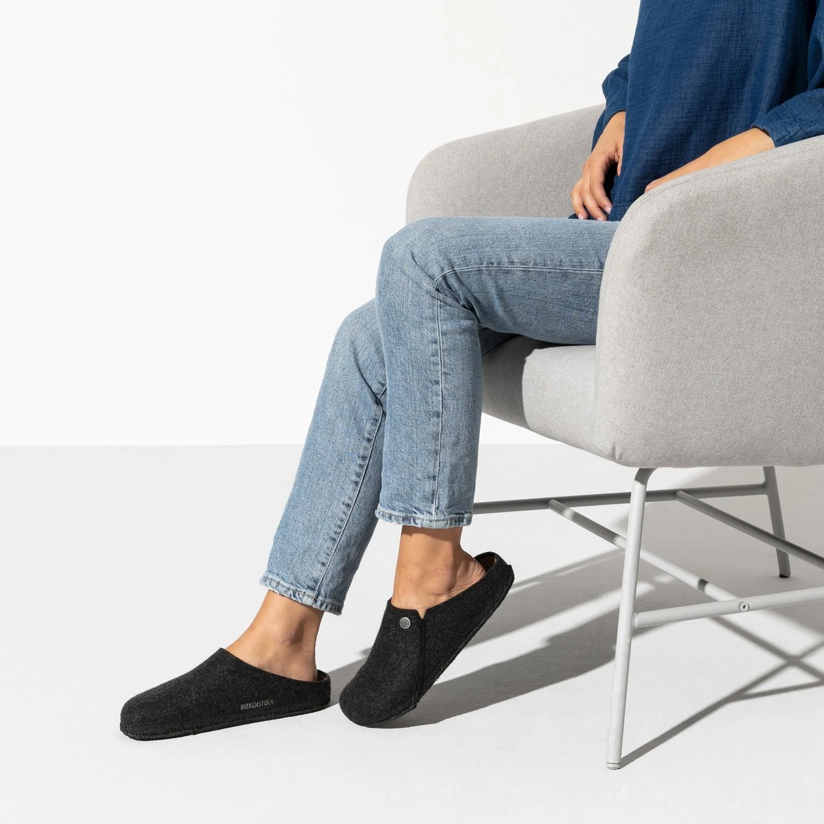 Birkenstock Zermatt Standard WZ Regular Heren Sloffen - Antrachite - Maat 43 5 Birkenstock Zermatt Standard WZ Regular Heren Sloffen - Antrachite - Maat 43 - Afbeelding 3