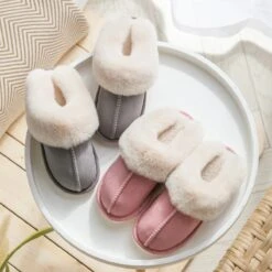 Pantoffels Dames En Heren Fluffy Open Sloffen Met Pluche Voering Antislip Zool – Heavency ® - Beige - Maat 40/41 -Casio Verkoop 1200x1200 1758