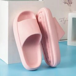 Geweo - Badslippers - EVA Slippers Heren Dames - Pillow Slides - Kerstmis - Kerstfeest - Christmas Gift - Unisex - Verdikte - Antislip - Lichtgewicht - Roze - Maat 38/39 -Casio Verkoop 1200x1200 1800
