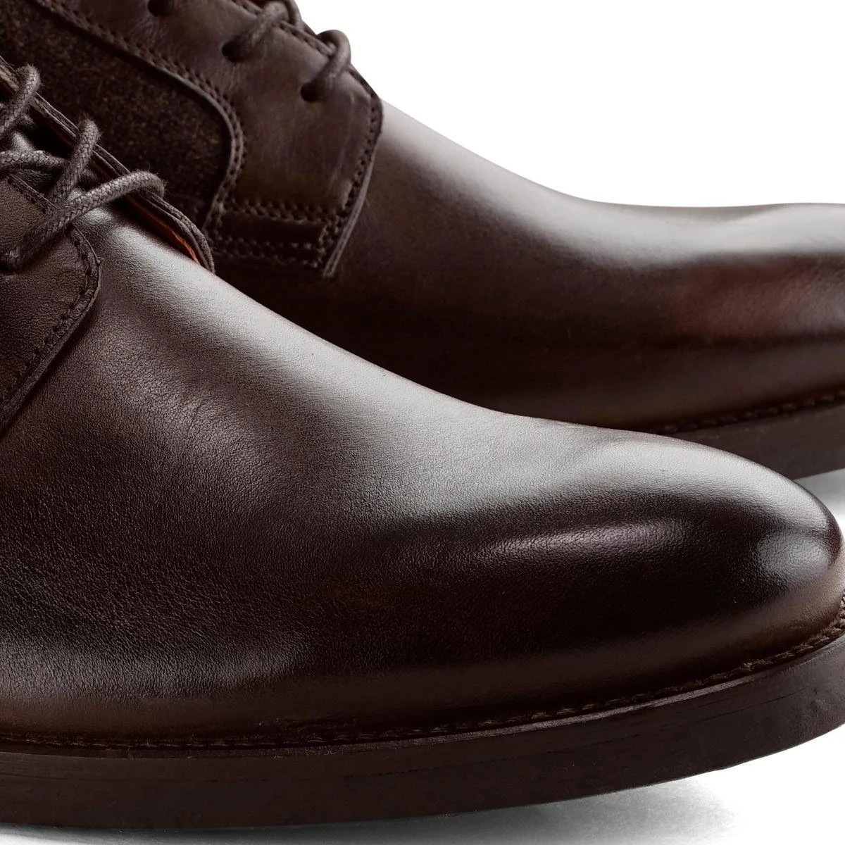 DenBroeck Worth St. - Hoge Veterschoenen - Hoogwaardig Leder En Katoen - Heren - Donkerbruin 7 DenBroeck Worth St. - Hoge Veterschoenen - Hoogwaardig Leder En Katoen - Heren - Donkerbruin - Afbeelding 5