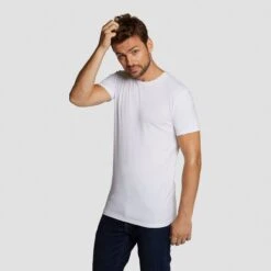 Bamboo Basics - 2-Pack Heren Bamboe T-shirts Ronde Hals Ruben – Extra Lang – Wit - M -Casio Verkoop 1200x1200 1956