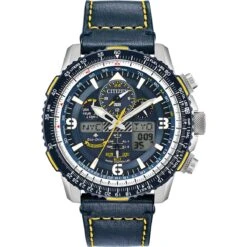 Citizen Promaster Skyhawk A-T JY8078-01L Horloge - Leer - Blauw - Ø 46 Mm