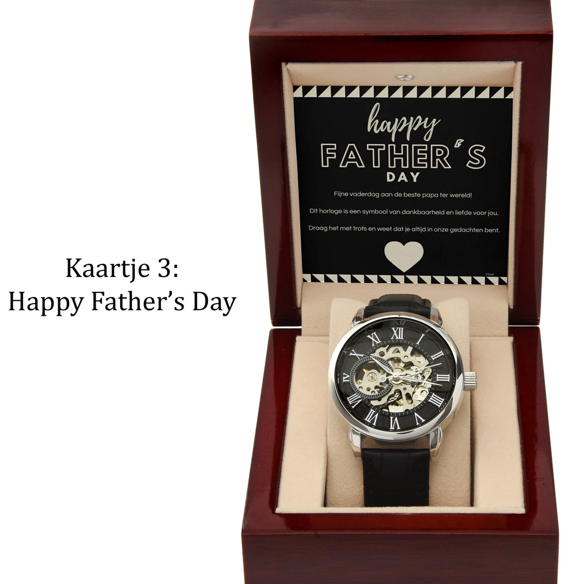 Horloge Heren - Gepersonaliseerd Cadeau - Automatisch - Open Uurwerk 13 Horloge Heren - Gepersonaliseerd Cadeau - Automatisch - Open Uurwerk - Afbeelding 11