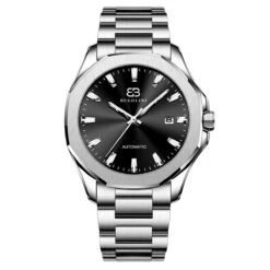 BUGOLINI ARCANE – Saffierkristal – Automatisch Seiko Epson YN55A -uurwerk – Lichtgevende Horlogewijzers – Waterdicht – 316l Roestvrij Staal Zilver