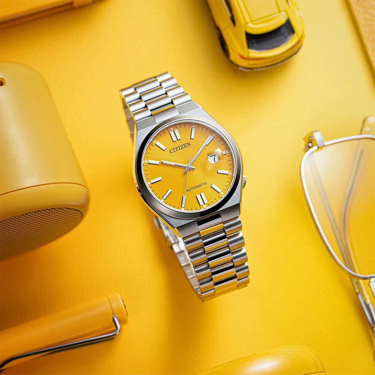 Citizen Tsuyosa NJ0150-81Z Horloge - Staal - Zilverkleurig - Ø 40 Mm 6 Citizen Tsuyosa NJ0150-81Z Horloge - Staal - Zilverkleurig - Ø 40 Mm - Afbeelding 4