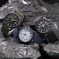 New Military Horloge Zwart / Zwart | Nylon | Ø 40 Mm -Casio Verkoop 1200x1200 456