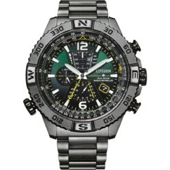 Citizen Promaster Navihawk A-T AT8227-56X Horloge - Staal - Grijs - Ø 48 Mm