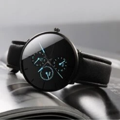 WiseGoods WS1209 - Luxe Ultradunne Herenhorloge - Horloge Heren Met Stalen Band - Analoog - Quartz - Zwart Met Blauw - ⌀ 40 Mm -Casio Verkoop 1200x1200 788