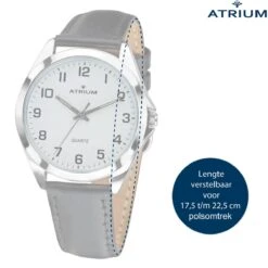 ATRIUM Horloge Heren Staal Leer Zwart 10bar Datum - A16-15 -Casio Verkoop 1200x1200 832