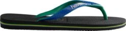 Havaianas Brasil Mix Unisex Slippers - Zwart/Groen/Blauw - Maat 41/42 -Casio Verkoop 1200x296