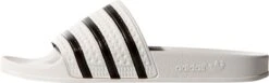 Adidas Adilette Heren Slippers - White/Core Black/White - Maat 44.5 -Casio Verkoop 1200x375