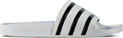 Adidas Adilette Heren Slippers - White/Core Black/White - Maat 44.5