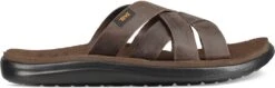 Teva - Voya Slide Leather - Leren Slippers - 44,5 - Bruin