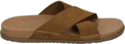UGG WAINSCOTT SLIDE - Volwassenen Heren Slippers - Kleur: Cognac - Maat: 45