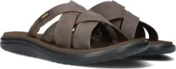 Teva - Voya Slide Leather - Leren Slippers - 44,5 - Bruin -Casio Verkoop 1200x477 15