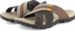 Travelin Solsvik Slipper - Leren Outdoor- Sport- En Wandelsandalen Met Profielzool - Bruin - Maat 42