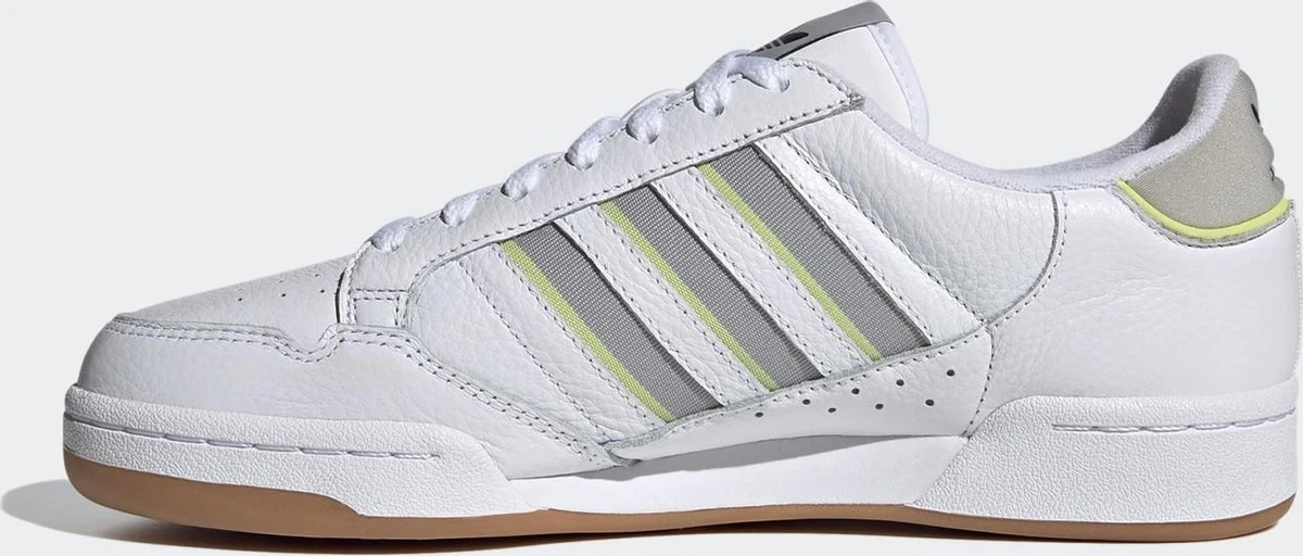 Adidas Continental 80 Stripes Heren Sneakers - Ftwr White/Grey Two/Semi Frozen Yellow - Maat 44 8 Adidas Continental 80 Stripes Heren Sneakers - Ftwr White/Grey Two/Semi Frozen Yellow - Maat 44 - Afbeelding 6