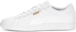 PUMA Smash 3.0 L Unisex Sneakers - White/Gold - Maat 42 -Casio Verkoop 1200x520 3