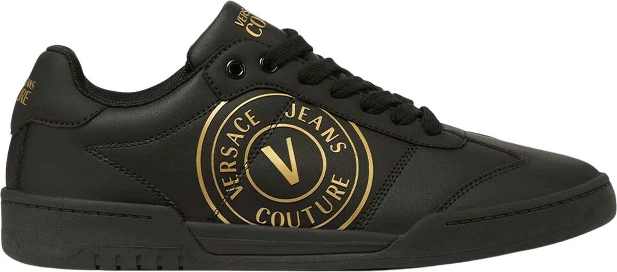 Versace Jeans Couture Heren Brooklyn Sneakers Zwart Maat 41 4 Versace Jeans Couture Heren Brooklyn Sneakers Zwart Maat 41 - Afbeelding 2
