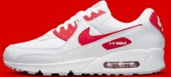 Nike Air Max 90 Wit / Rood - Heren Sneaker - DX8966-100 - Maat 46 -Casio Verkoop 1200x537 3