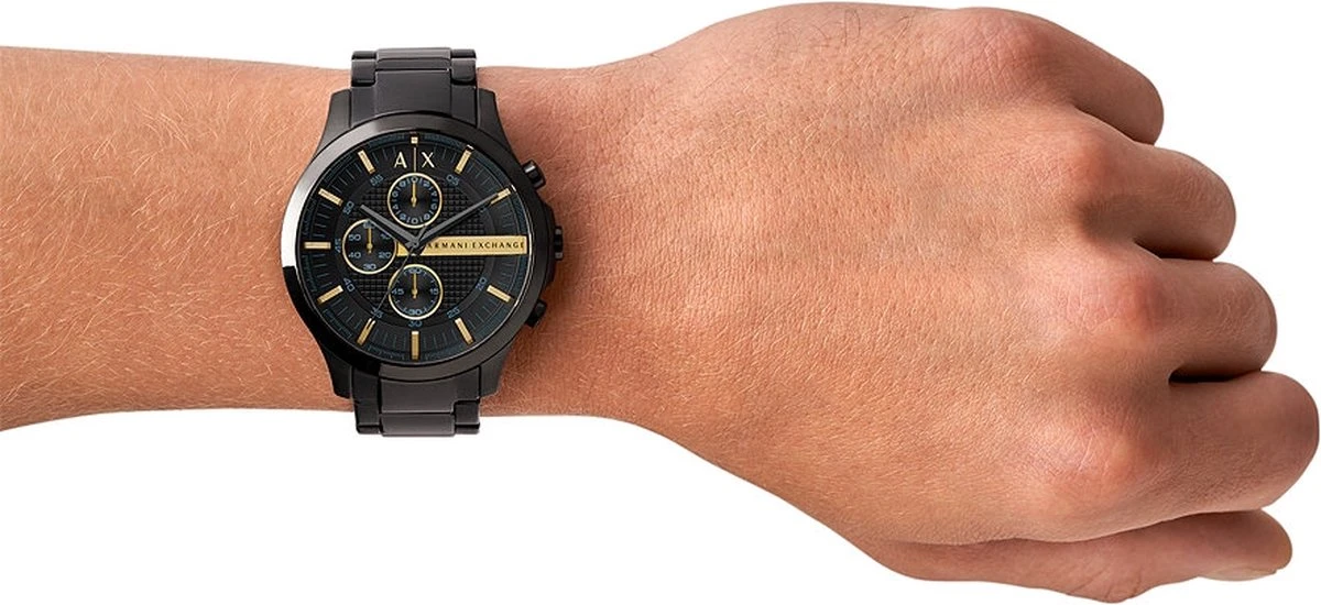 Armani Exchange Hampton AX2164 Herenhorloge 46 Mm - Zwart 15 Armani Exchange Hampton AX2164 Herenhorloge 46 Mm - Zwart - Afbeelding 13