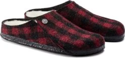Birkenstock Zermatt Shearling Pantoffels Plaid Red Wolvilt Regular-fit - Maat 44 -Casio Verkoop 1200x561 18