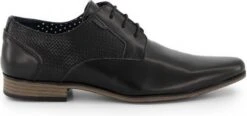 GENTS - Schoenen Heren - Nette Veterschoen Splitleer Zwart Maat 43