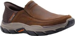 Skechers Respected Slip-ins Heren Sneaker - Cognac - Maat 47,5