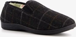 Thu!s Gevoerde Heren Pantoffels - Zwart - Maat 44 - Sloffen