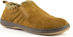 Home By TEMPUR® Warrick Suède Pantoffels Heren - Kastanjebruin - Maat 43-44 - Imitatiebonte Voering - Anti Slip Sloffen Voor Binnen En Buiten -Casio Verkoop 1200x611 6