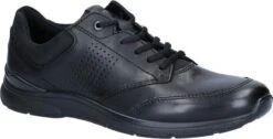 ECCO Irving Leren Heren Veterschoenen - Zwart - Maat 43 - Uitneembare Zool