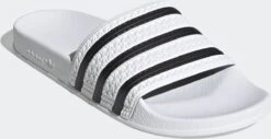 Adidas Adilette Heren Slippers - White/Core Black/White - Maat 44.5 -Casio Verkoop 1200x619 7