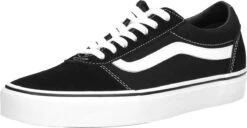 Vans Ward Suede Canvas Heren Sneakers - Black/White - Maat 43 -Casio Verkoop 1200x623 4