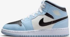 Nike Air Jordan 1 Mid (GS) Ice Blue/Black-Sail-White, 555112-401, EU 36