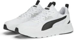 PUMA Trinity Lite Heren Sneakers - White/Black/CoolLightGray - Maat 43