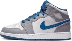 Nike Air Jordan 1 Mid (GS), True Blue Cement, DQ8423-014, EUR 39