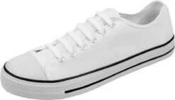 Witte Platte Elastische Veters | Veters Zonder Strikken | 16 Stuks