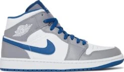Nike Air Jordan 1 Mid True Blue Cement (GS) Maat 36.5/4.5Y DQ8423 014