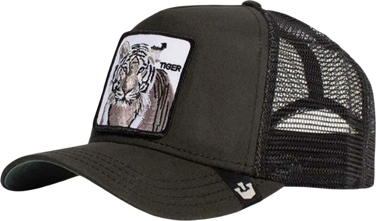 Goorin Bros Heren The White Tiger Trucker Cap Zwart Maat ONE SIZE 3 Goorin Bros Heren The White Tiger Trucker Cap Zwart Maat ONE SIZE