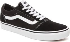 Vans Ward Suede Canvas Heren Sneakers - Black/White - Maat 43 -Casio Verkoop 1200x721 2