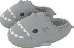 JAXY Haai Slippers - Shark Slides - Shark Slippers - Pantoffels Dames En Heren - Sloffen Jongens En Meisjes - Maat 40-41 - Grijs