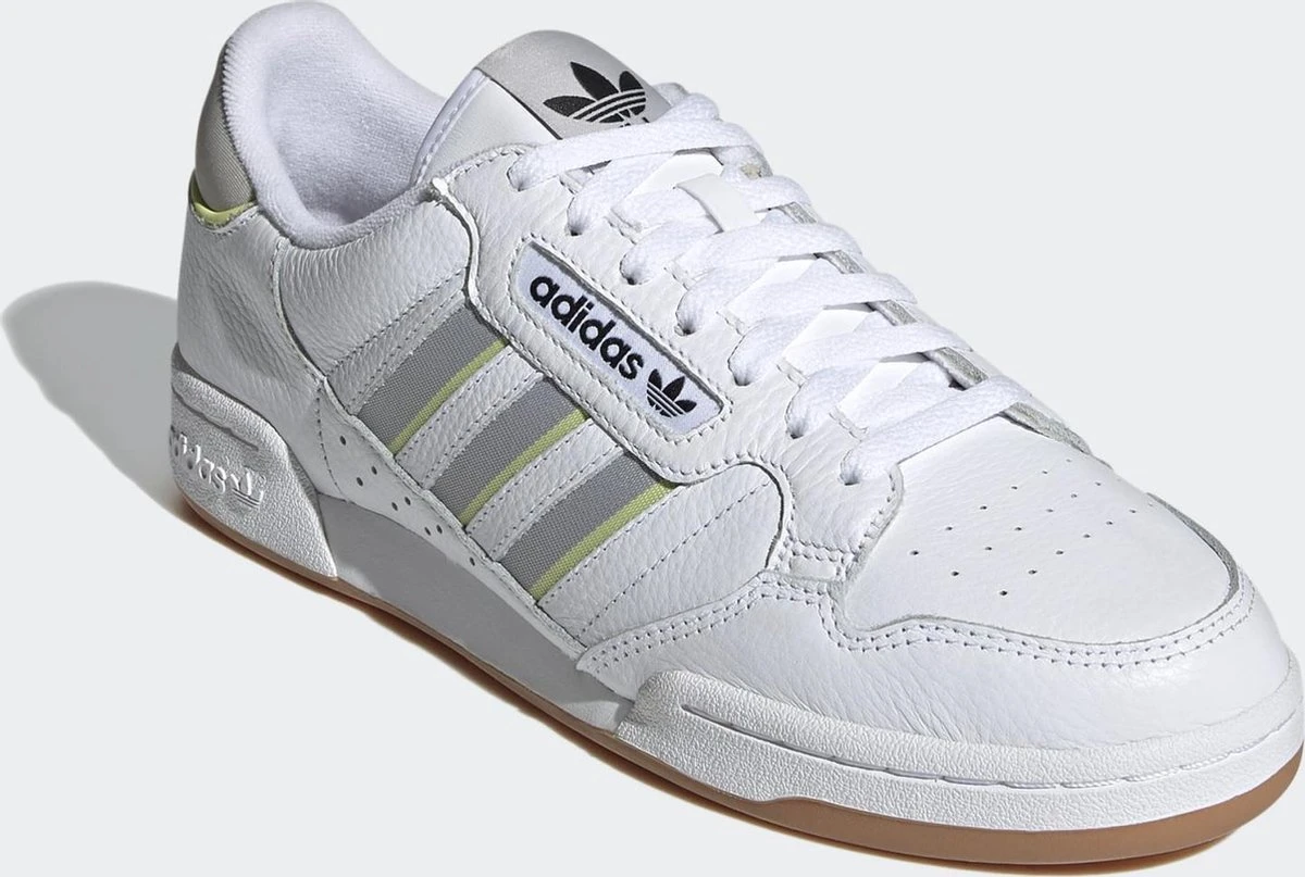 Adidas Continental 80 Stripes Heren Sneakers - Ftwr White/Grey Two/Semi Frozen Yellow - Maat 44 6 Adidas Continental 80 Stripes Heren Sneakers - Ftwr White/Grey Two/Semi Frozen Yellow - Maat 44 - Afbeelding 4