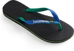 Havaianas Brasil Mix Unisex Slippers - Zwart/Groen/Blauw - Maat 41/42 -Casio Verkoop 1200x831