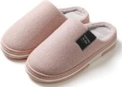 Visgraat Pantoffels - Maat 38/39 - Lichtroze