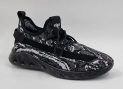 Elong500 - Heren Schoenen - Heren Sneakers - Camo Zwart - Maat 43