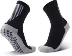 Gripsokken Voetbal - Gripsokken Zwart - Anti-slip Sokken - Onesize 40-46 - Anti Blaren Sokken - Sportsokken - Gripsokken Voetbal - Gripsokken Padel - Gripsokken Tennis - Gripsokken Basketbal - Handbalsokken - Fitnesssokken - Skisokken - Wandelsokken