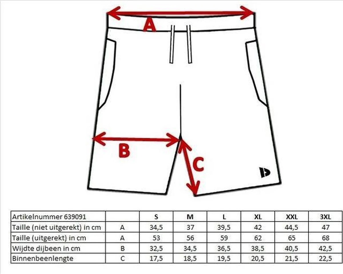 2-Pack Donnay Sportshort - Korte Broek - Sportbroek - Maat L - Mannen - Zwart 6 2-Pack Donnay Sportshort - Korte Broek - Sportbroek - Maat L - Mannen - Zwart - Afbeelding 4