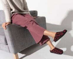 Birkenstock Zermatt Shearling Pantoffels Plaid Red Wolvilt Regular-fit - Maat 44 -Casio Verkoop 1200x974 2