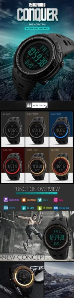 SKMEI Heren Horloge 40 Mm - Zwart 12 SKMEI Heren Horloge 40 Mm - Zwart -Casio Verkoop 301x1200