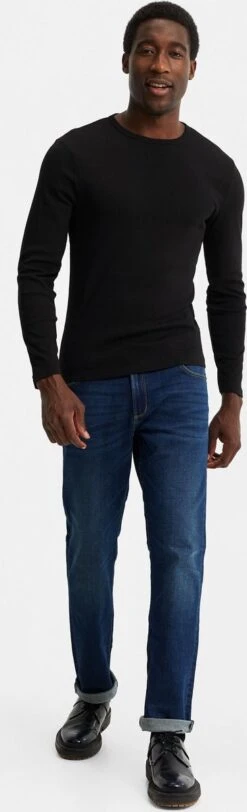 WE Fashion Heren T-shirt Met Biologisch Katoen - Maat M -Casio Verkoop 365x1200